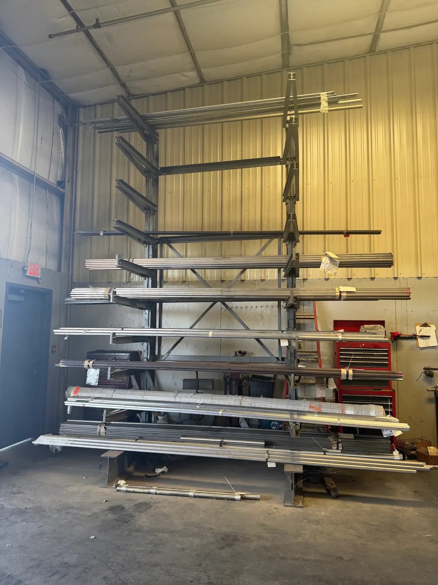 Material bar stock storage — Kohler and Clark Tulare California