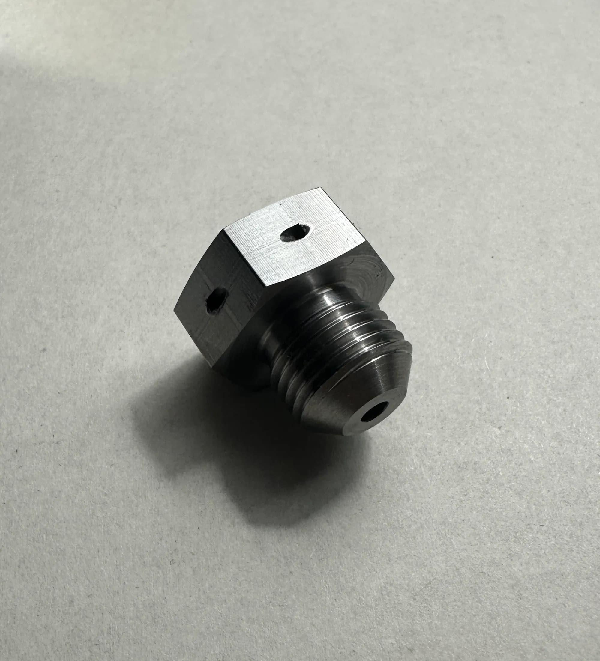 Aerospace hydraulic fittings and precision turned components manufactured by Kohler and Clark