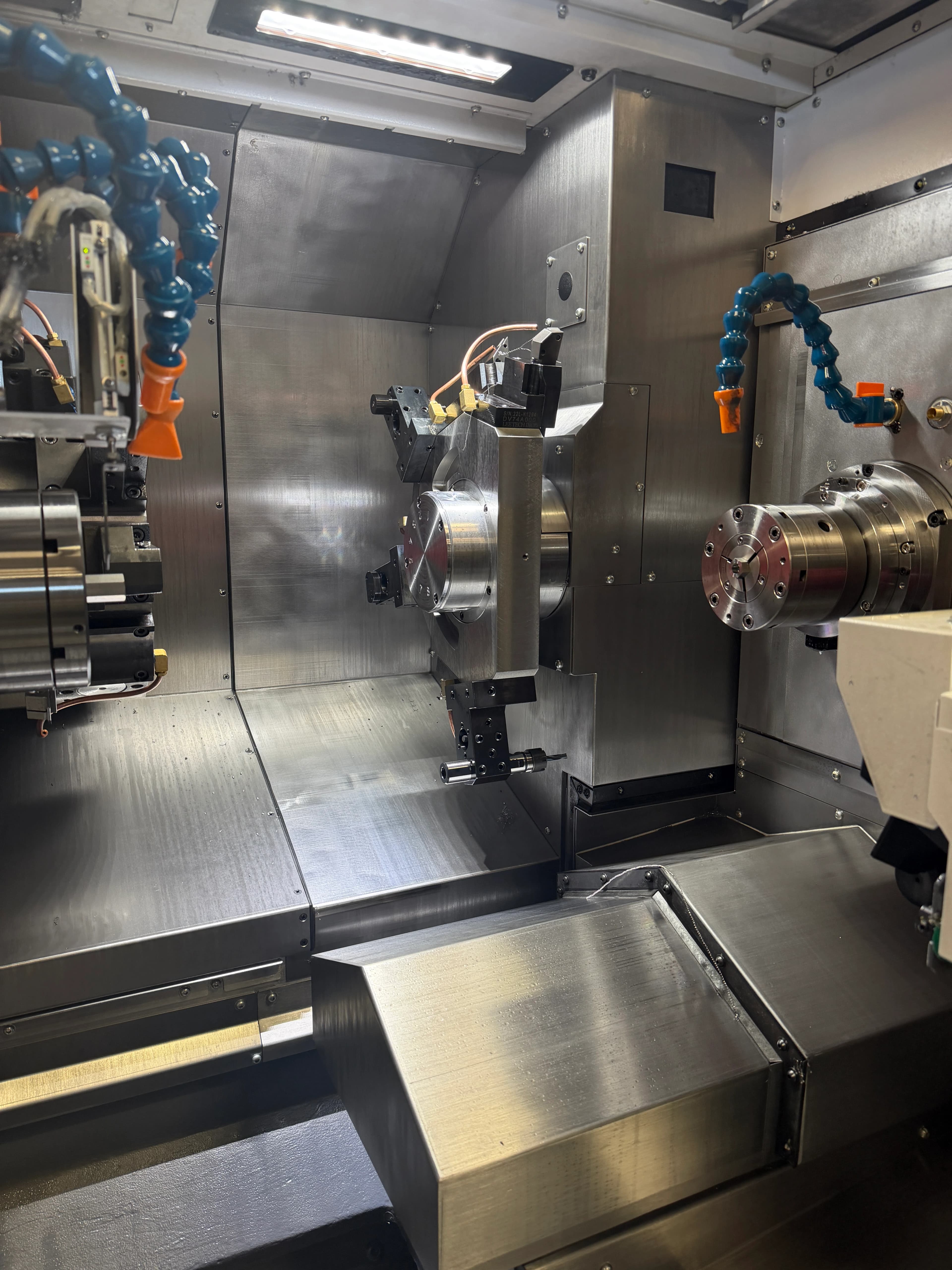 CNC turning operation at Kohler and Clark precision machine shop
