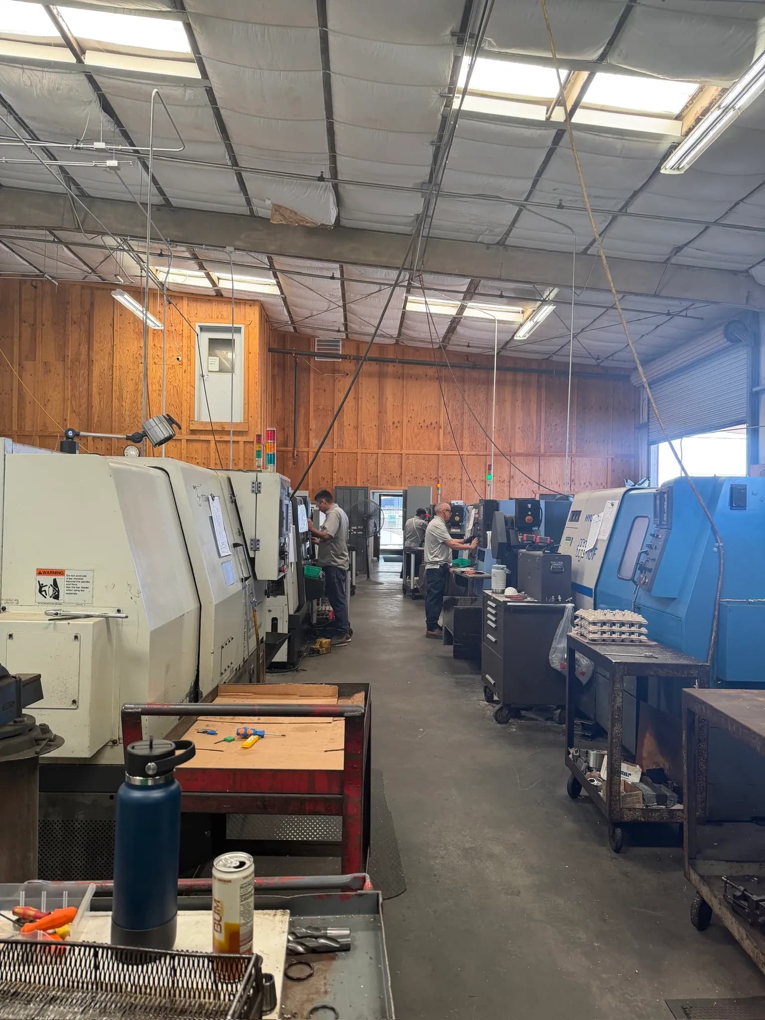 Quality inspection at Kohler and Clark precision machine shop